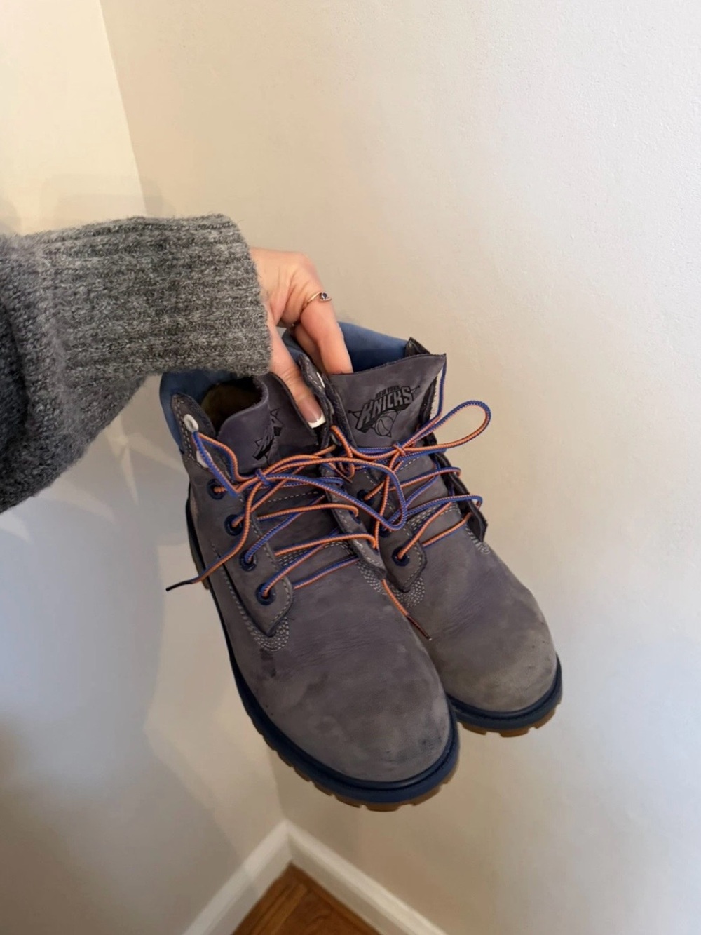 Timberland 6 Premium New York NY Knicks Boots Blue Youth 5.5Y